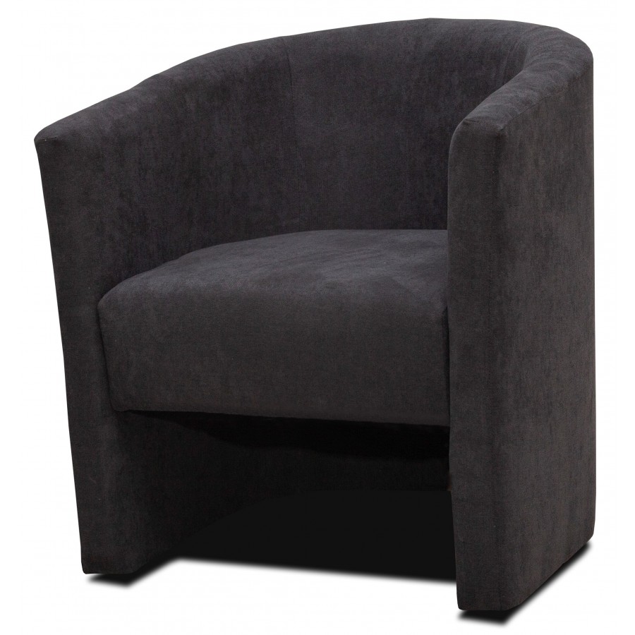 Nando Single Seat Grey Fabric Tub Chair